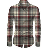 Men's Casual Floral Printed Cotton Blend Unstitched Shirt Fabric 1.6 Mtrs (Brown)