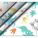 Men's Casual Floral Printed Cotton Blend Unstitched Shirt Fabric 1.6 Mtrs (Sky Blue)