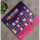 Multi-colored wooden science experiment board game toys for educational fun (10x10 inches)