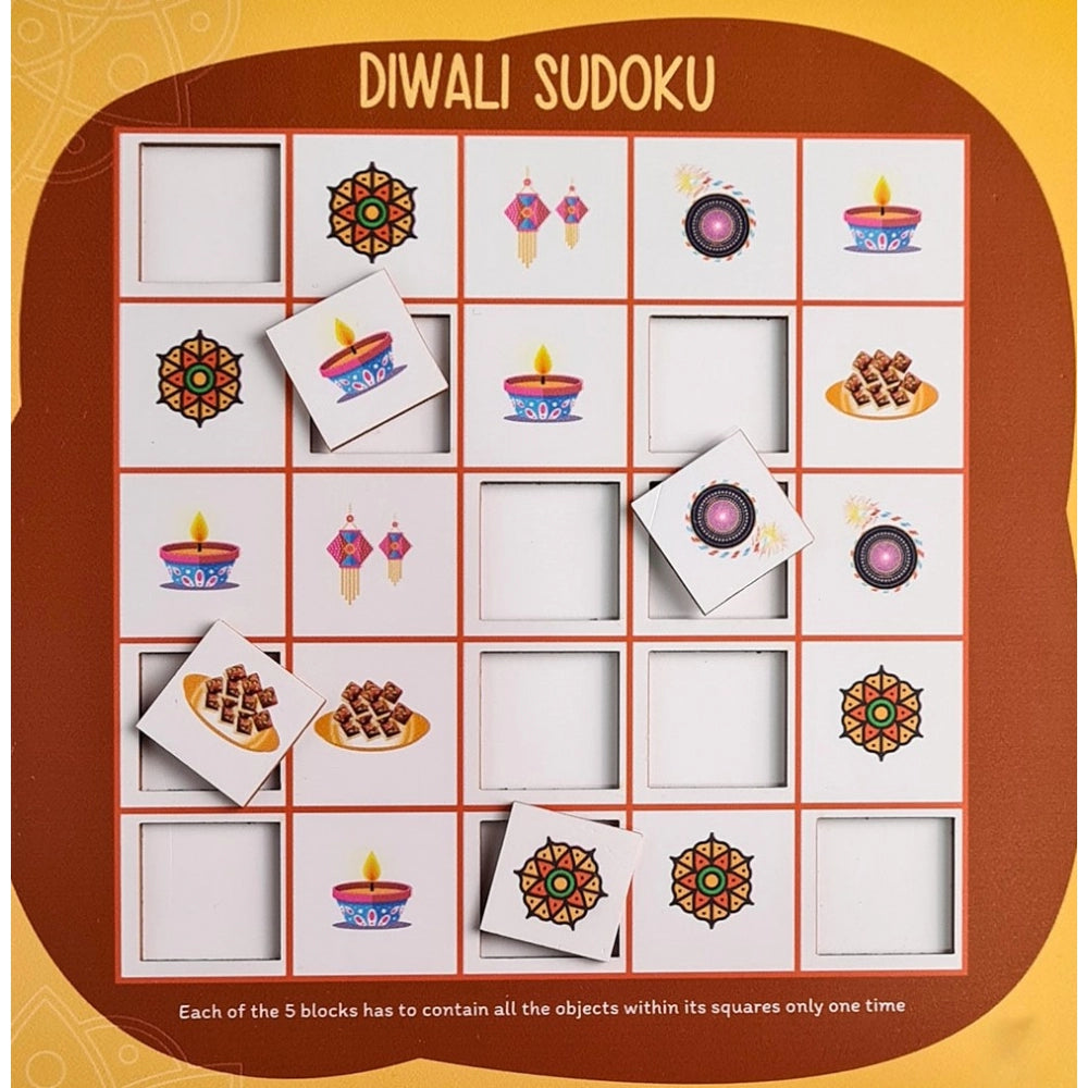 MultiColor wooden Diwali board game toys (10x10 inches)