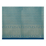 Women's Jacquard Woven Saree With Unstitched Blouse 5.5Mtr (Blue)
