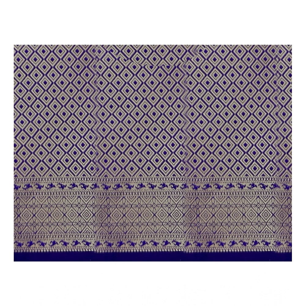 Pink jacquard woven saree with unstitched blouse (5.5mtr), traditional Indian women's attire