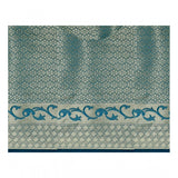 Multicolor jacquard woven saree with unstitched blouse (5.5mtr), vibrant pattern for women's traditional attire