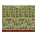 Women's Jacquard Woven Saree With Unstitched Blouse 5.5Mtr (Red)