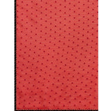 Red silk blend embellished saree with unstitched blouse, intricate patterns on traditional Indian attire