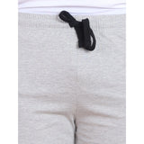 Men's Casual Cotton Striped Above knee Shorts (Greymelange)