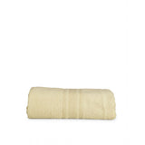 Cream cotton solid bath towels (35x71in), soft and absorbent for spa-like comfort at home