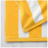 Yellow & White Cotton Solid Bath Towel (36x71in) - Bright and absorbent for bathroom essentials