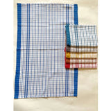 Multicolor cotton checkered kitchen towel sets (6 pack), vibrant patterns for your culinary space