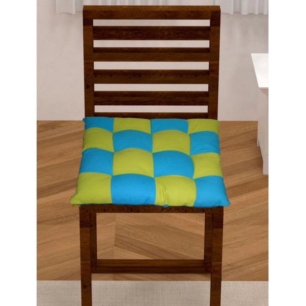 Rama & Green cotton blended solid chair cushions, 16x16 inch seat comfort for home or office