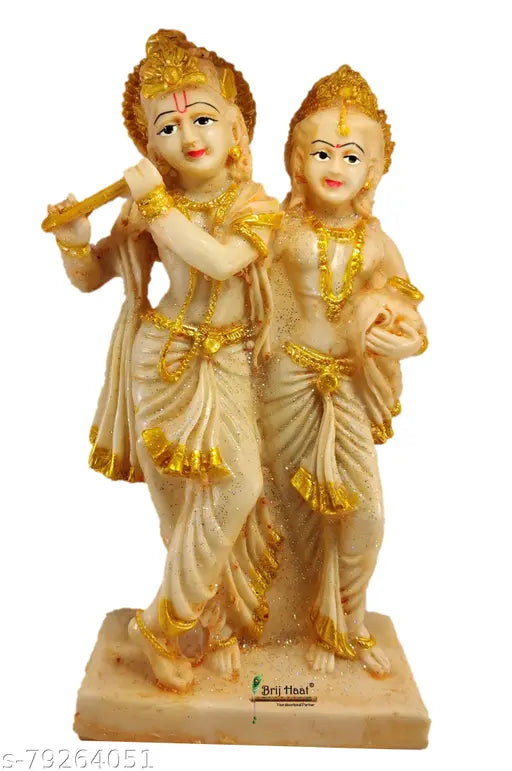 Polyresin Radha Krishna statue, 8cmx13cmx26cm, home office décor gift