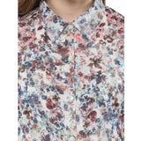 Multicolor polyester chiffon printed sleeveless dress for women, vibrant patterns on display