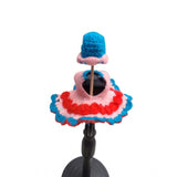 Baby PinkRed Tharad dress for babies size 0-6, traditional Indian clothing with Laddu Gopal design