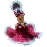 Maroon Tharad Laddu Gopal dress size 0-6 for women, traditional Indian clothing on display
