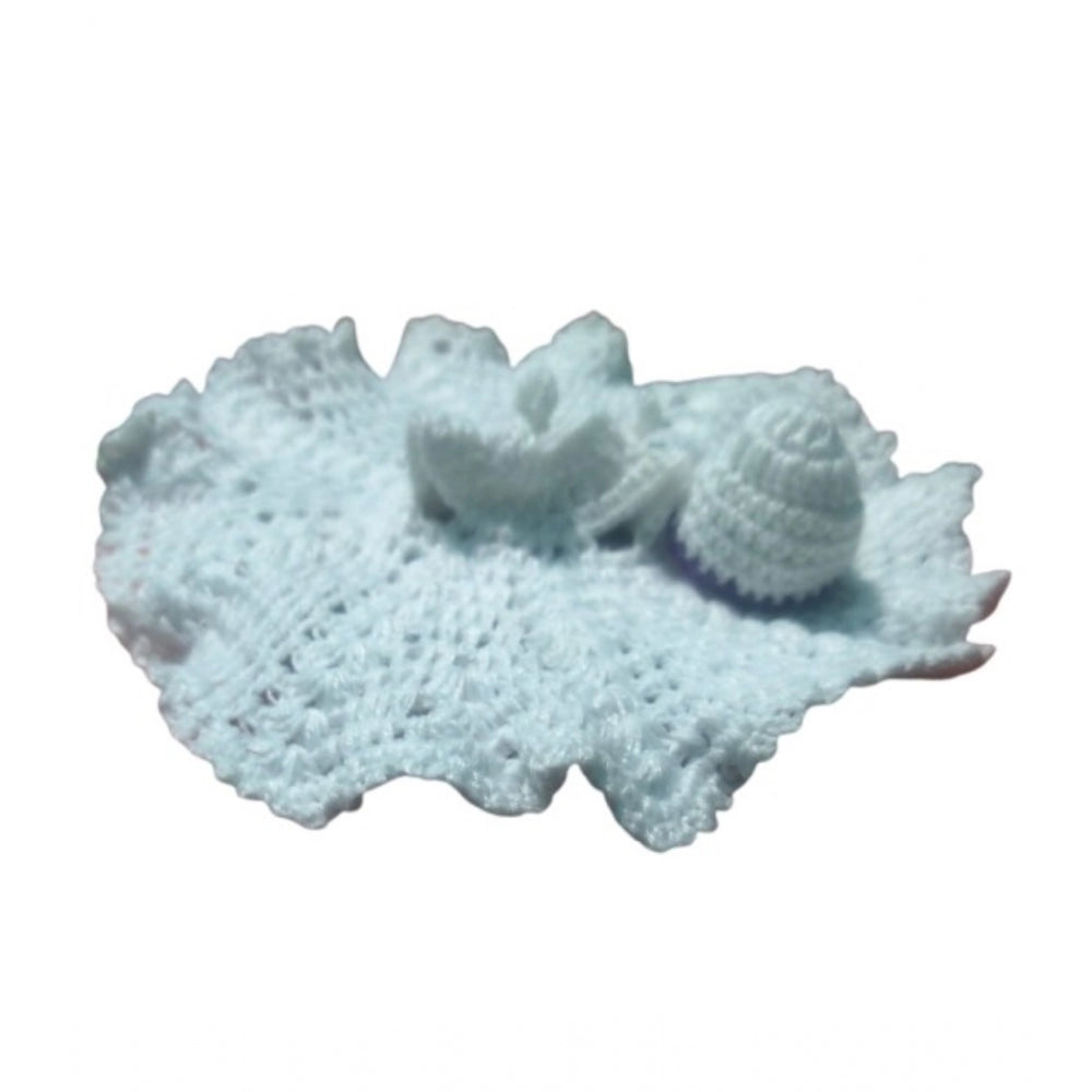 White-Lavender Tharad Laddu Gopal dress size 0-6 for women, traditional Indian clothing on hanger