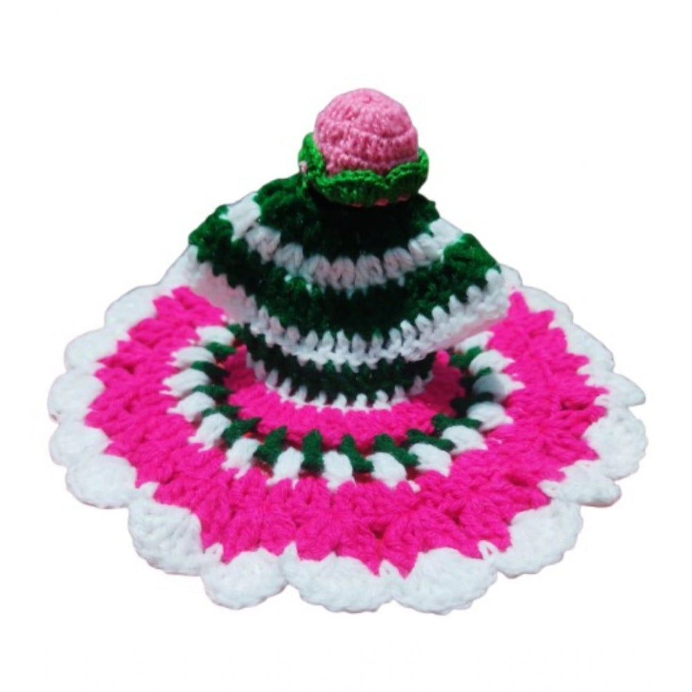 Pink-Green Tharad Laddu Gopal dress size 0-6, traditional Indian clothing for women