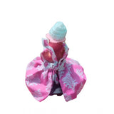 Pink cotton Laddu Gopal dress, sizes 0-6 for women