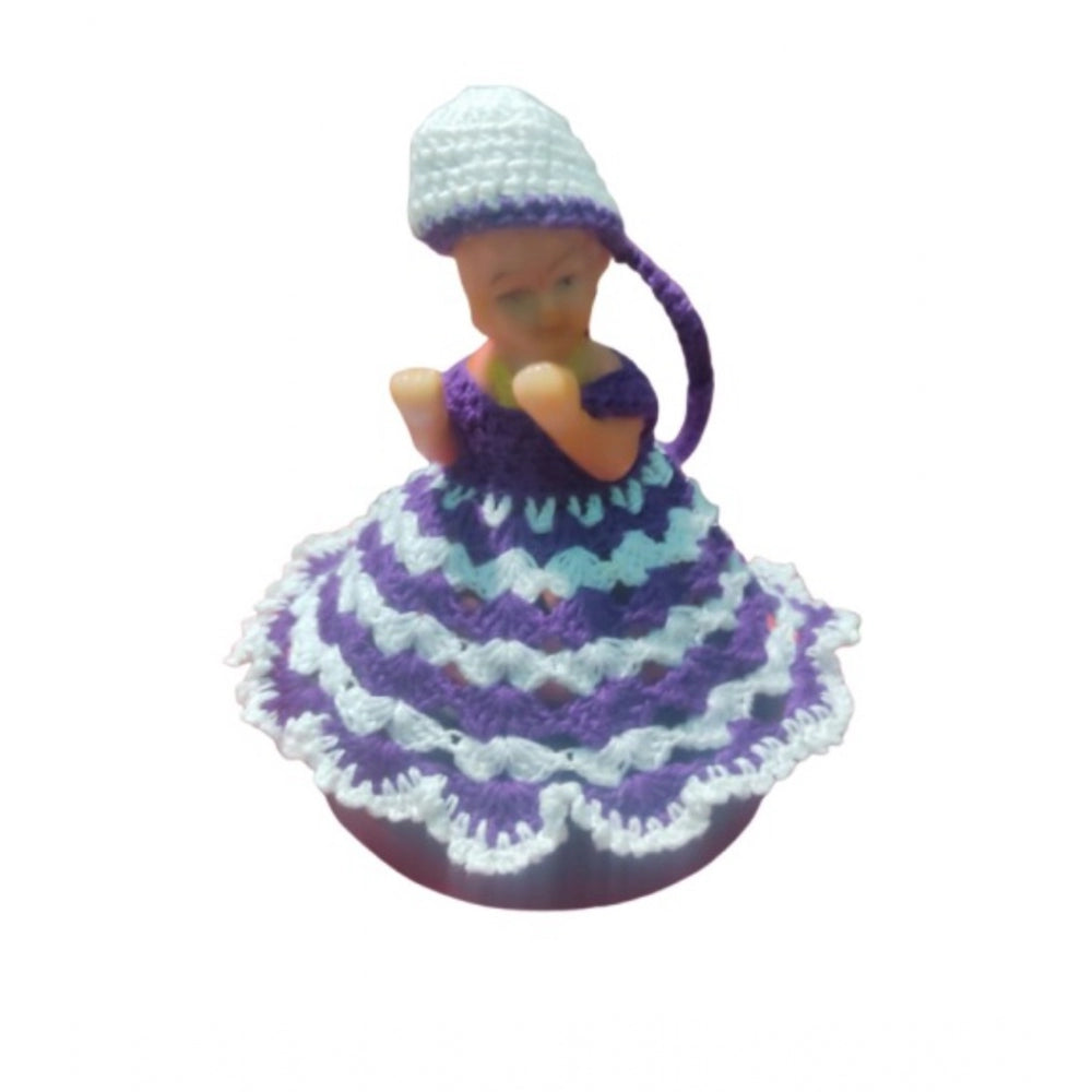 White-Lavender Tharad Laddu Gopal dress size 0-6, traditional Indian attire for women