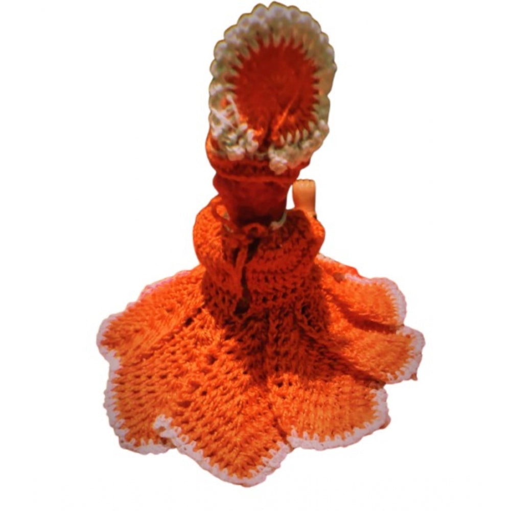 Orange Tharad Laddu Gopal dress size 0-6, traditional Indian clothing