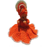 Orange Tharad Laddu Gopal Tharad Dress size 0-6 on hanger