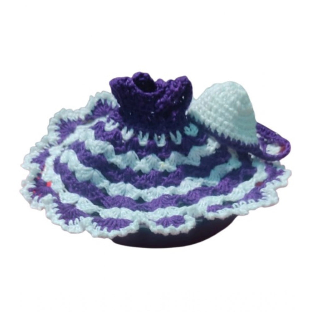 White-Lavender Tharad Laddu Gopal dress, sizes 0-6 for women