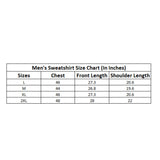Grey fleece men's casual sweatshirt with solid round neck and long sleeves