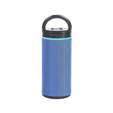 Blue plastic rubber wireless KT125 Bluetooth speaker, compact design for portable audio