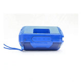 Blue plastic rubber wireless Bluetooth speaker, USB chargeable for home audio