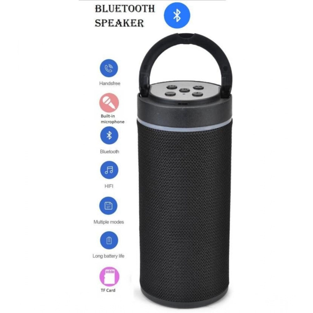 Black plastic rubber wireless KT125 Bluetooth speaker for USB chargeable music playback