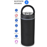 Black plastic rubber wireless KT125 Bluetooth speaker for USB chargeable music playback