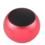 Red plastic rubber wireless M3 Bluetooth speaker, USB chargeable on charging dock