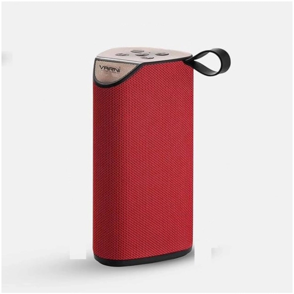 Red plastic rubber wireless TG111 Bluetooth speaker, USB chargeable with compact design