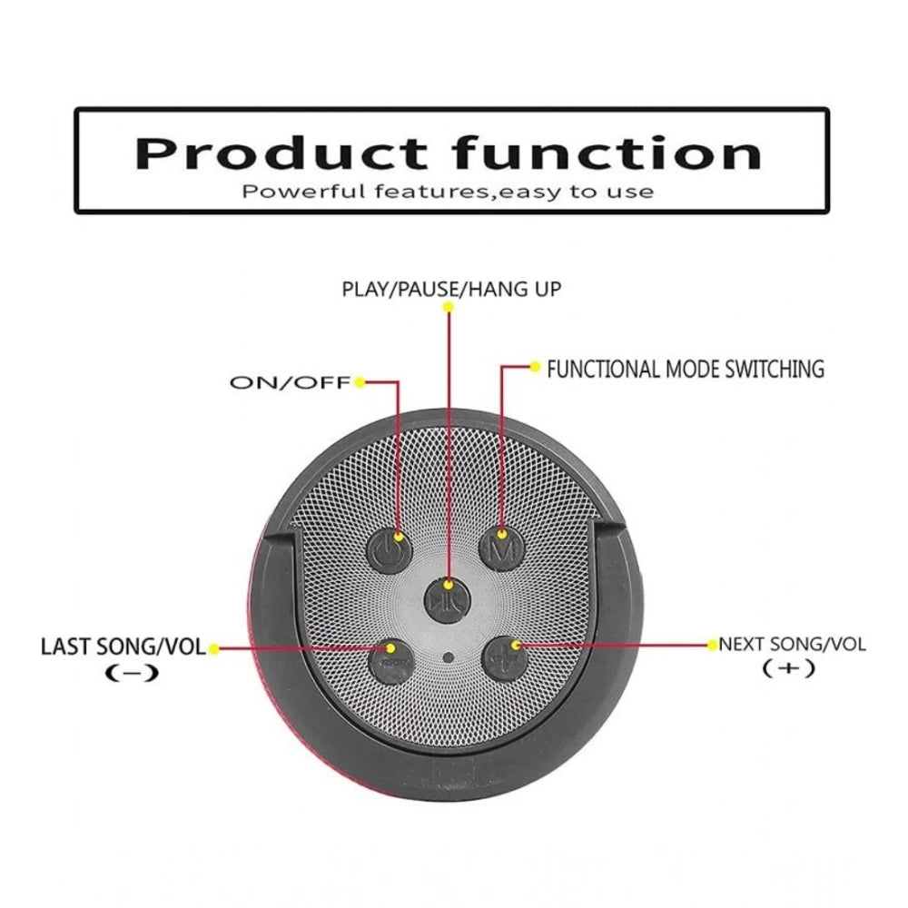 Blue plastic rubber wireless KT125 Bluetooth speaker, USB chargeable portable audio device on table