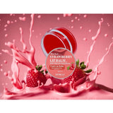 Natural, plant-based strawberry lip balm (10gm) for dry skin, perfect for chapped lips