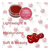 Natural cherry-flavored dark lips balm (10gm) for dry skin, herbal and plant-based
