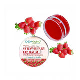 Natural plant-based strawberry lip balm (10gm) for dry skin, perfect for chapped lips