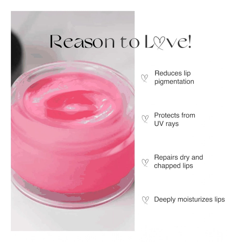 Natural plant-based rose lip balm for dry skin (10gm), unisex formula for chapped lips