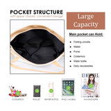 White canvas medium shoulder zipper handbag with two handle straps and fix sling strap