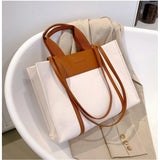 White canvas medium top handle satchel zipper handbag with two handle straps and fix sling strap