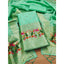 Seagreen Banarasi silk printed unstitched salwar suit with dupatta (3m) - vibrant ethnic Indian women's fashion