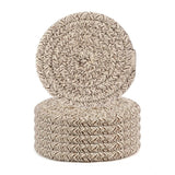 Mix cotton rope drink coaster set, versatile for tea and coffee, stylish mats for cups and mugs