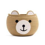 Cotton Bear Shaped Storage Baskets Pack of 1 (Beige)