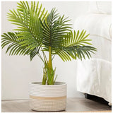 Cotton Storage Rope Woven Baskets 9x7 Inch Pack of 1 (Beige)