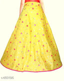 Silk embroidered net Navratri Special long skirt, vibrant Indian traditional wear