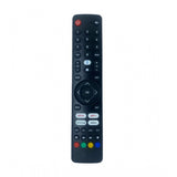 Black ergonomic Smart TV Remote No. 1090, compatible with Elista LCD-LED, features media functions and App Store