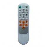 White ergonomic remote control for Doordarshan Set Top Box, long-range replacement (No. 1072)