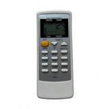 White ergonomic AC Remote No. 76B replacement for Sharp, long-range control from any room corner