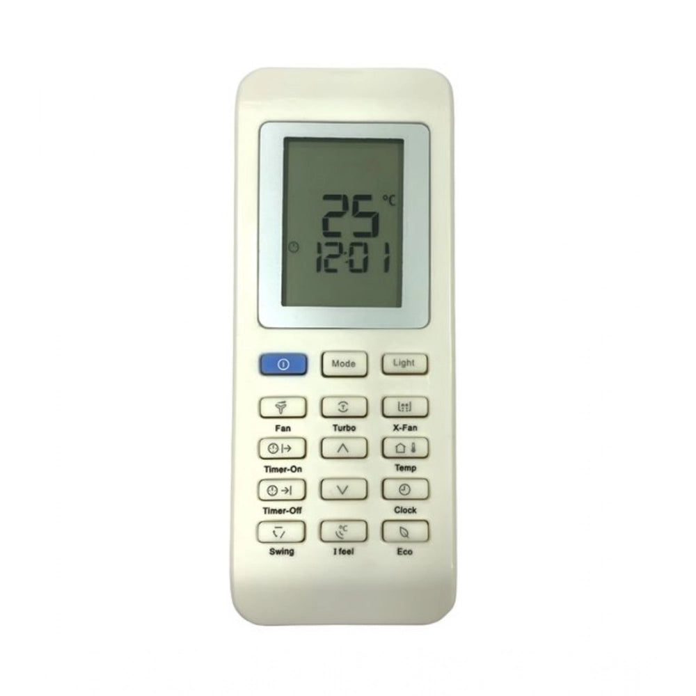 White ergonomic AC Remote No. 217 replacement for Bluestar, long-range control for devices from sofa or bed