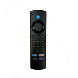 Black ergonomic remote for Amazon Fire TV Stick 3rd Gen, long-range replacement with comfortable grip
