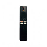 Black ergonomic remote compatible with Xiaomi Mi Smart LCD-LED 4K HD TV, facilitates Netflix and Prime Video functions for long-distance control